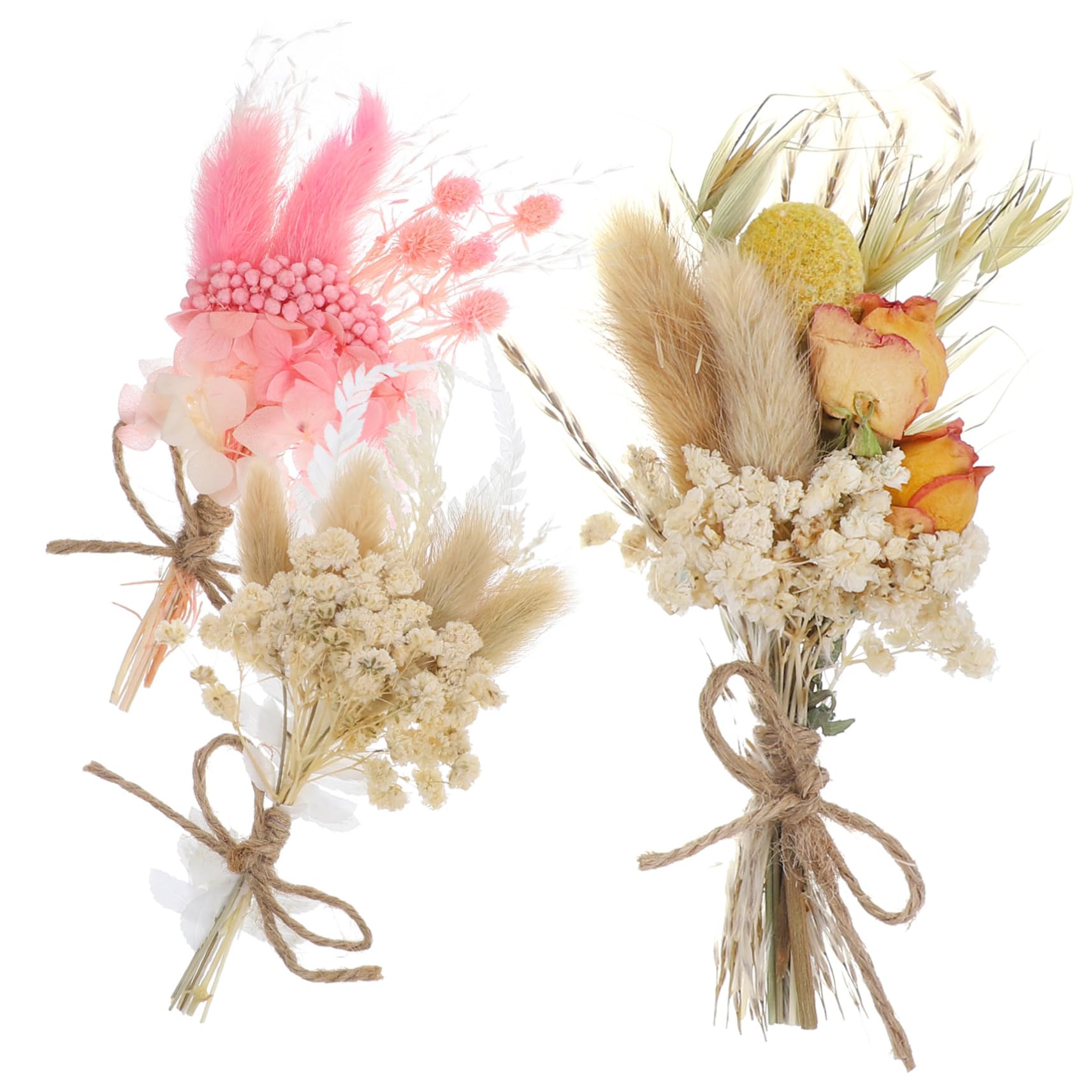 Alipis 2 Sätze Mini Trockenblumenstrauß Teiliges Dekorative Getrocknete Blumen Für Hochzeiten Partys Und Wohnkultur Pflegeleicht Für Fotos Und Kreative Arrangements 6 Stück * 2