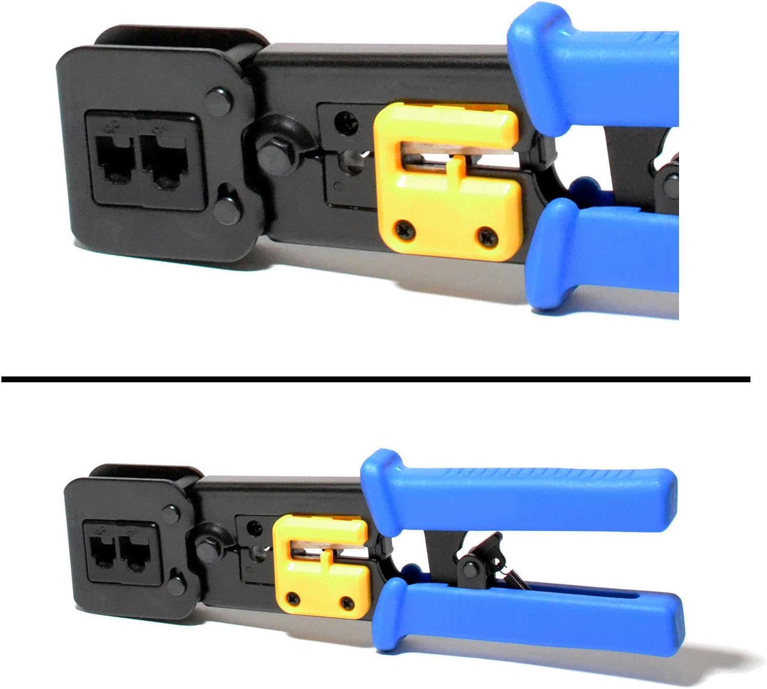 Cat5e Cat6 Connector Crimping Tool End Pass Through Crimp Cutter