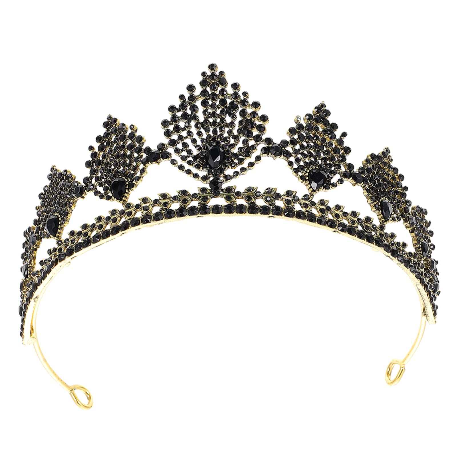 Styl muzyczny na imprezę festiwal nakrycie głowy do włosów luksusowe tiara korona delikatna damska ślub retro bal barokowy kryształ górski królowa akcesoria akcesoria i kryształ metal urodziny