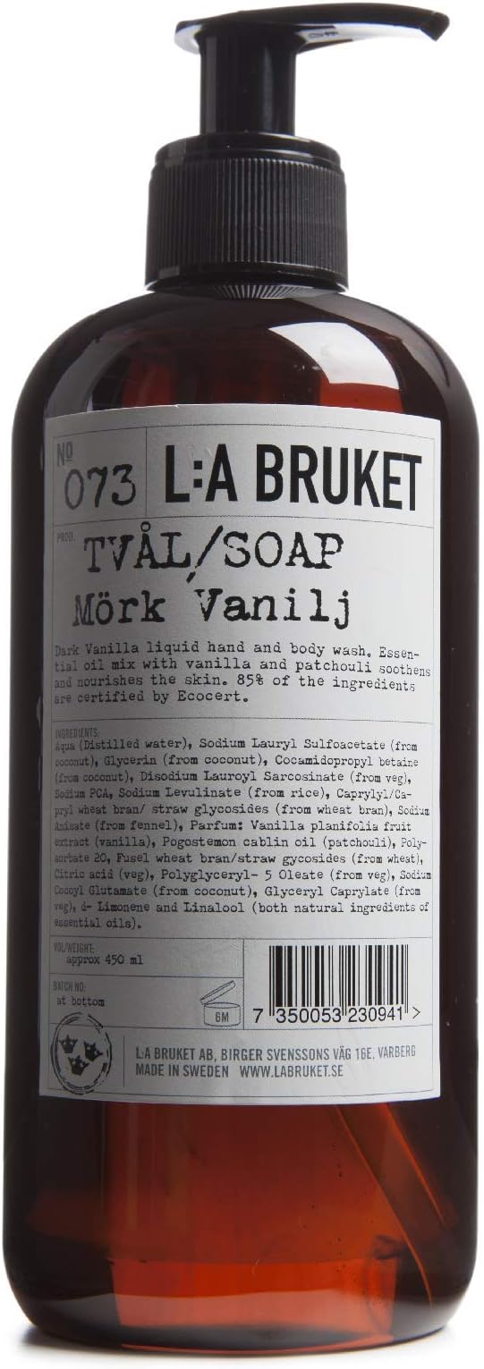L:a Bruket No. 73 Liquid Soap Dark Vanilla 450 ml