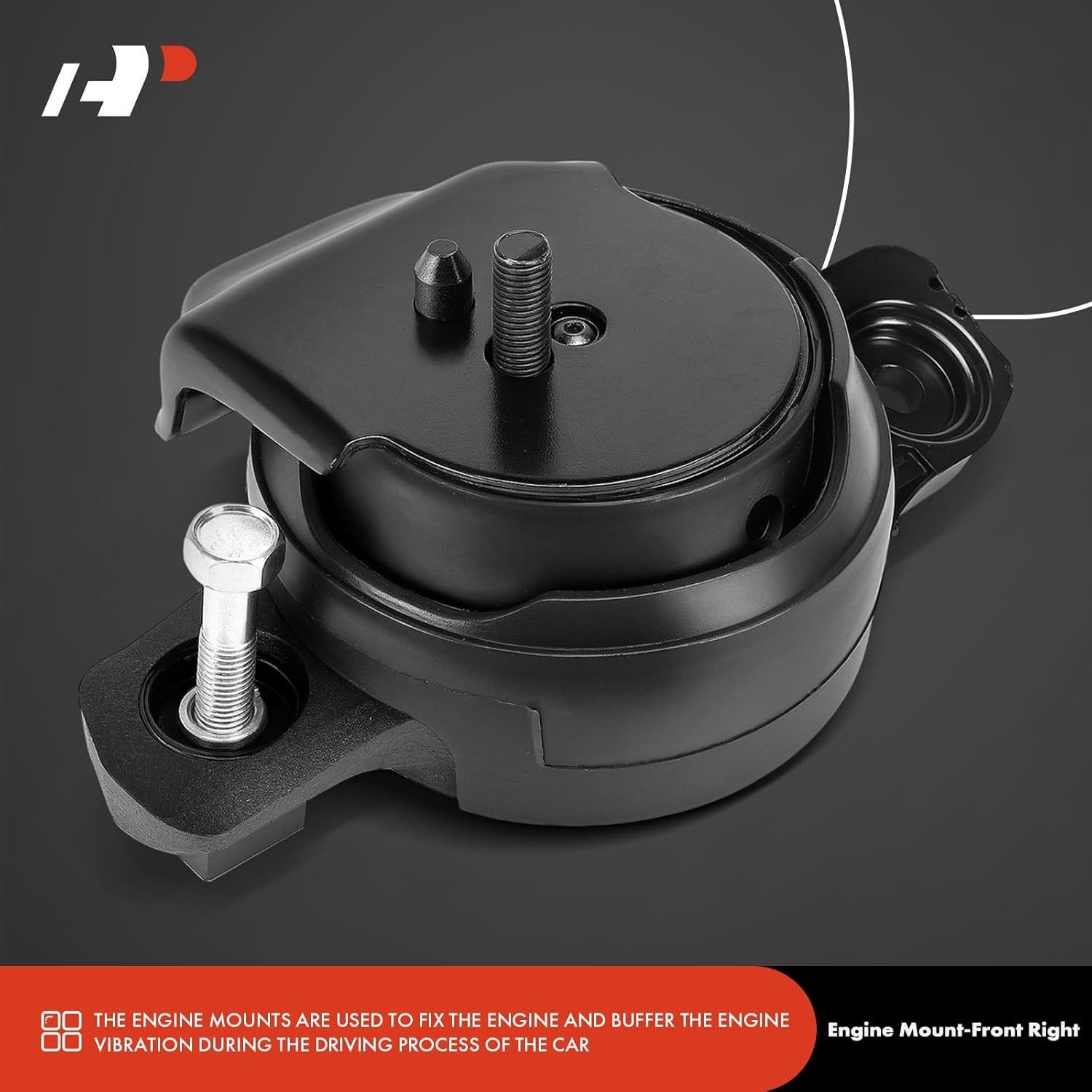 A-Premium Front Right Passenger Side Engine Motor Mount Compatible with Subaru Forester 2014-2018 2.0L, Ascent 2019-2023 2.4L, WRX 2015-2021 2.0L