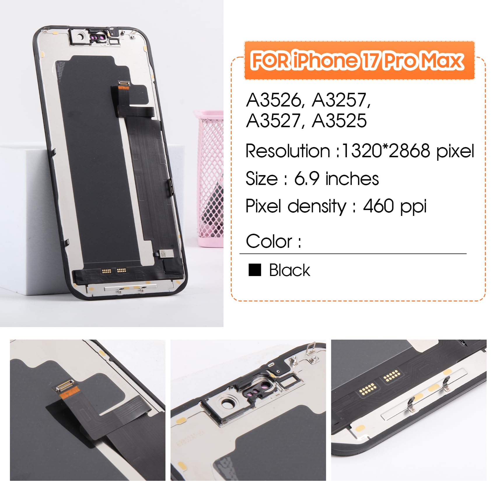 Amazon.co.jp: Incell iPhone 17 Pro Max用スクリーン交換用 iPhone 17