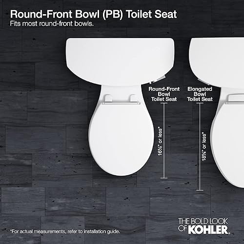 Miniatura 115 de KOHLER 4636-RL-0 Cachet ReadyLatch Asiento de inodoro alargado de cierre silencioso, color blanco