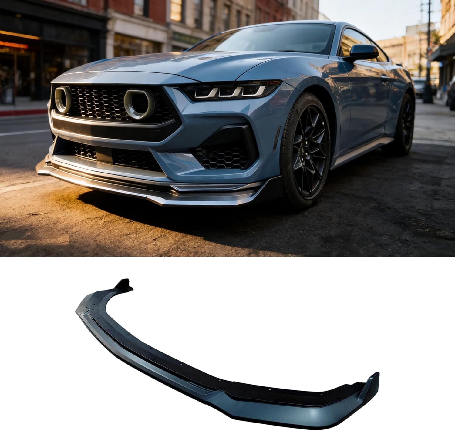 MWEIYANF Front Lip Spoiler for Ford Mustang GT EcoBoost 2-Door Lightweight