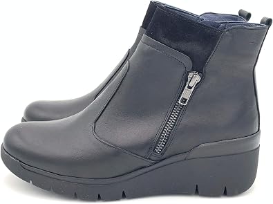 Dorking | Botín de Mujer | LUZ D8450 Sugar Calf Negro Botines | Botín de  Piel | Cierre con Cremallera | Piso TR : Amazon.es: Moda