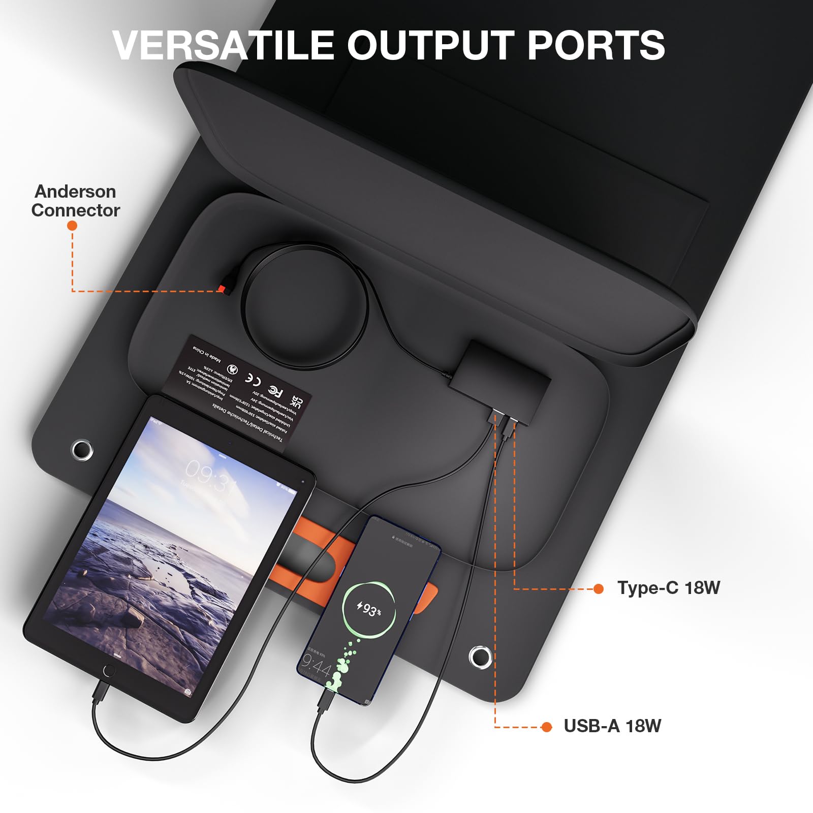 Amazon | AIVOLT ポータブル発電所発電機用100Wソーラーパネル