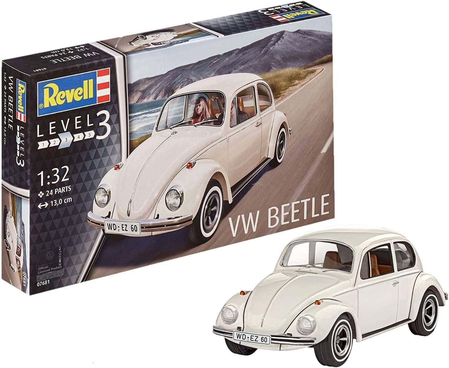Revell 07681 VW Beetle 1:32 Scale Unbuilt/Unpainted Plastic Model Kit