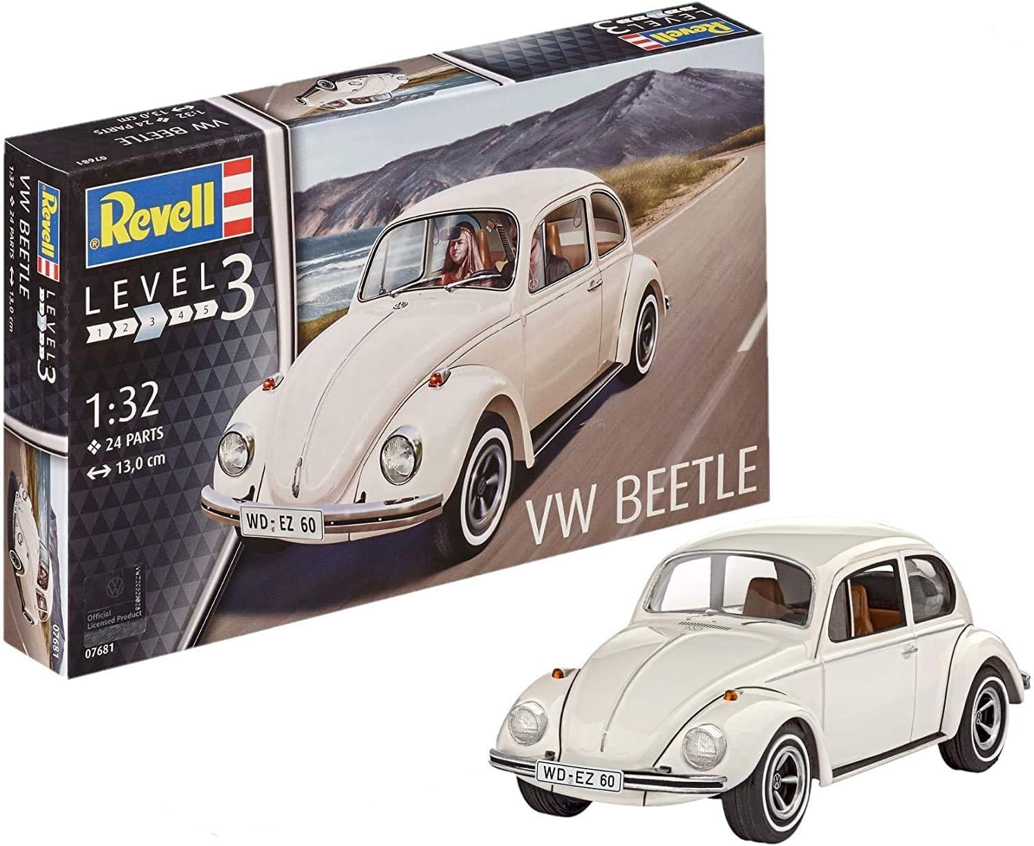 Revell 07681 VW Beetle 1:32 Scale Unbuilt/Unpainted Plastic Model Kit