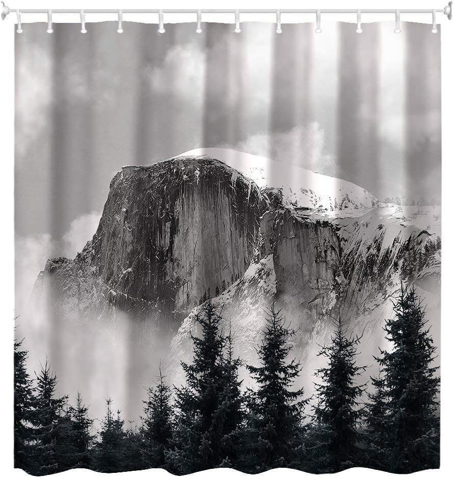 wanshangcheng Fimaliy California,Yosemite National Park Polyester Shower Curtain. 60X72 Inch