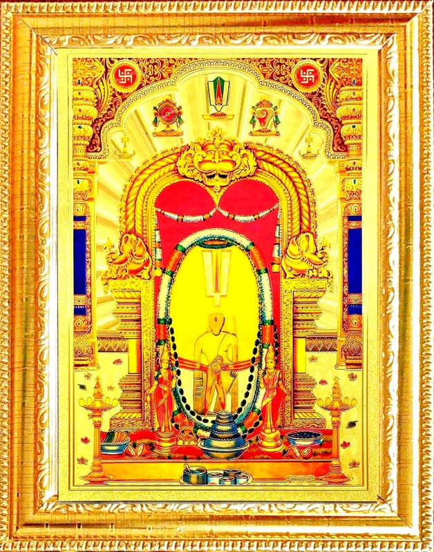 VCARTNOW Sri Varaha Lakshmi Narasimha Photo Frame Religious Frame