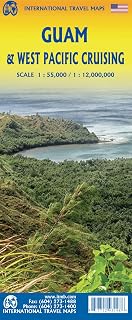 Guam & West Pacific Cruising Travel Reference Map 1:55K/1:12M