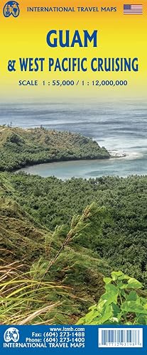 Guam &amp; West Pacific Cruising Travel Reference Map 1:55K/1:12M