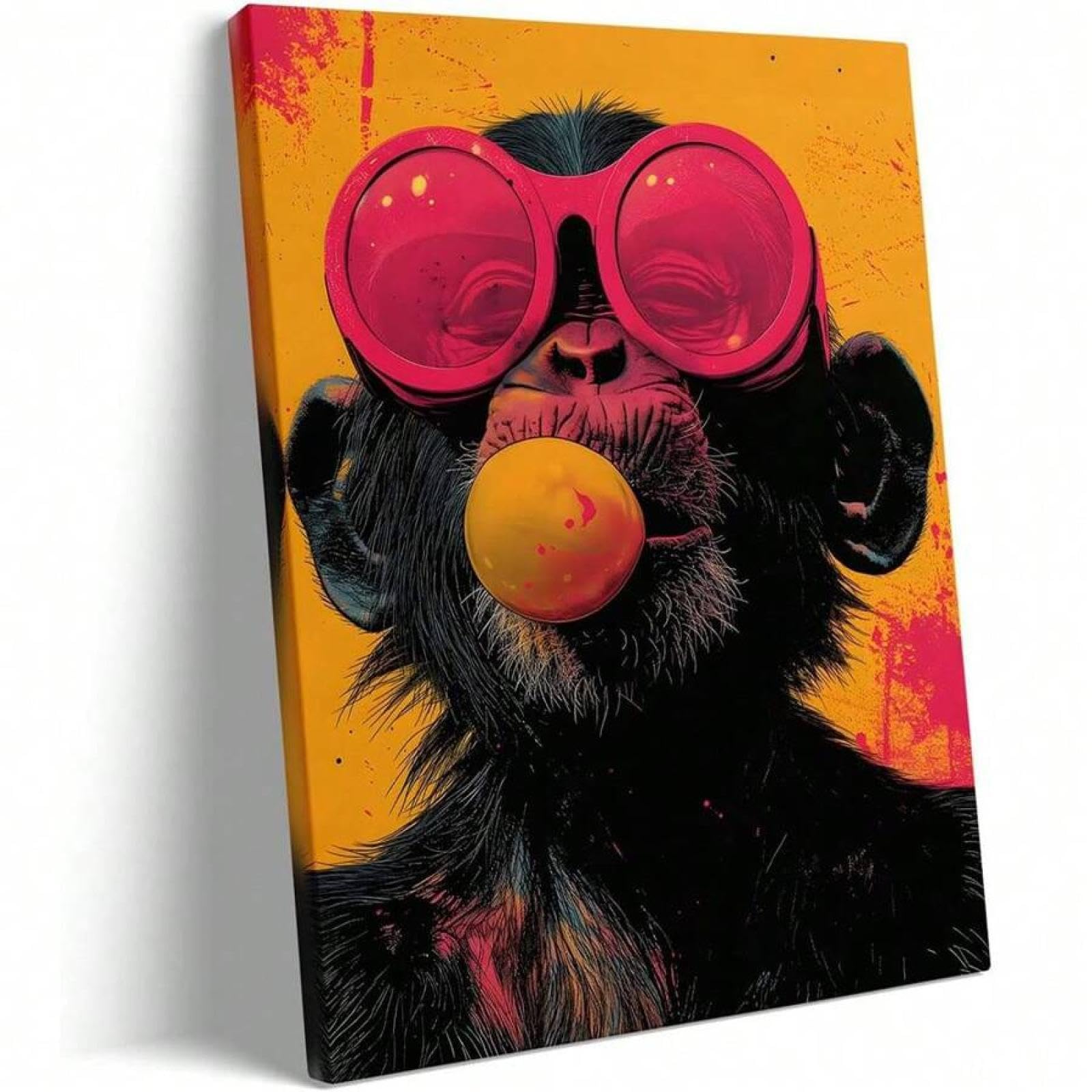 Tableau Singe cool pour mur vide toile décoration murale encadrée - 8