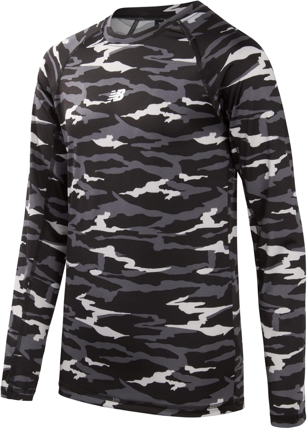 New Balance Boys Performance Base Layer Set - 2 Piece Athletic Moisture-Wicking Long Sleeve T Shirt and Tights (Sizes: 2T-20) - Image 4