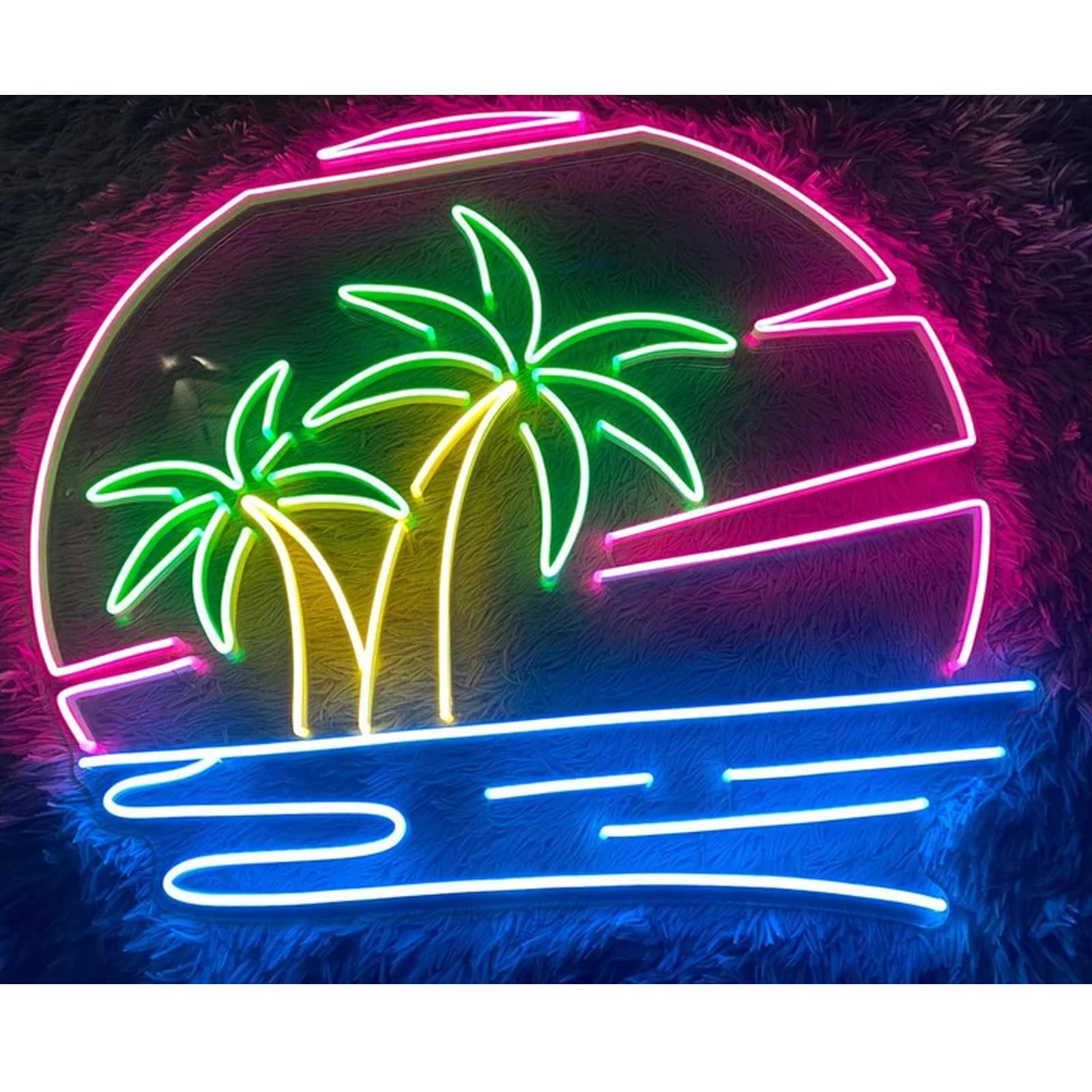 ALOHA ネオン LED サインライト ハワイ風 インテリア 照明 壁掛け 楽天市場】ネオンサイン ハワイの通販 ALOHA ネオン LED サインライト