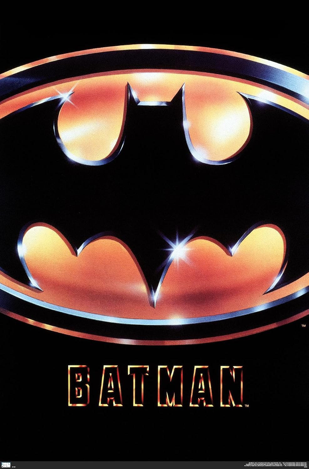 Trends International DC Comics Movie Batman (1989) - Logo One Sheet Wall Poster, 19L x 13W, Premium Unframed Version
