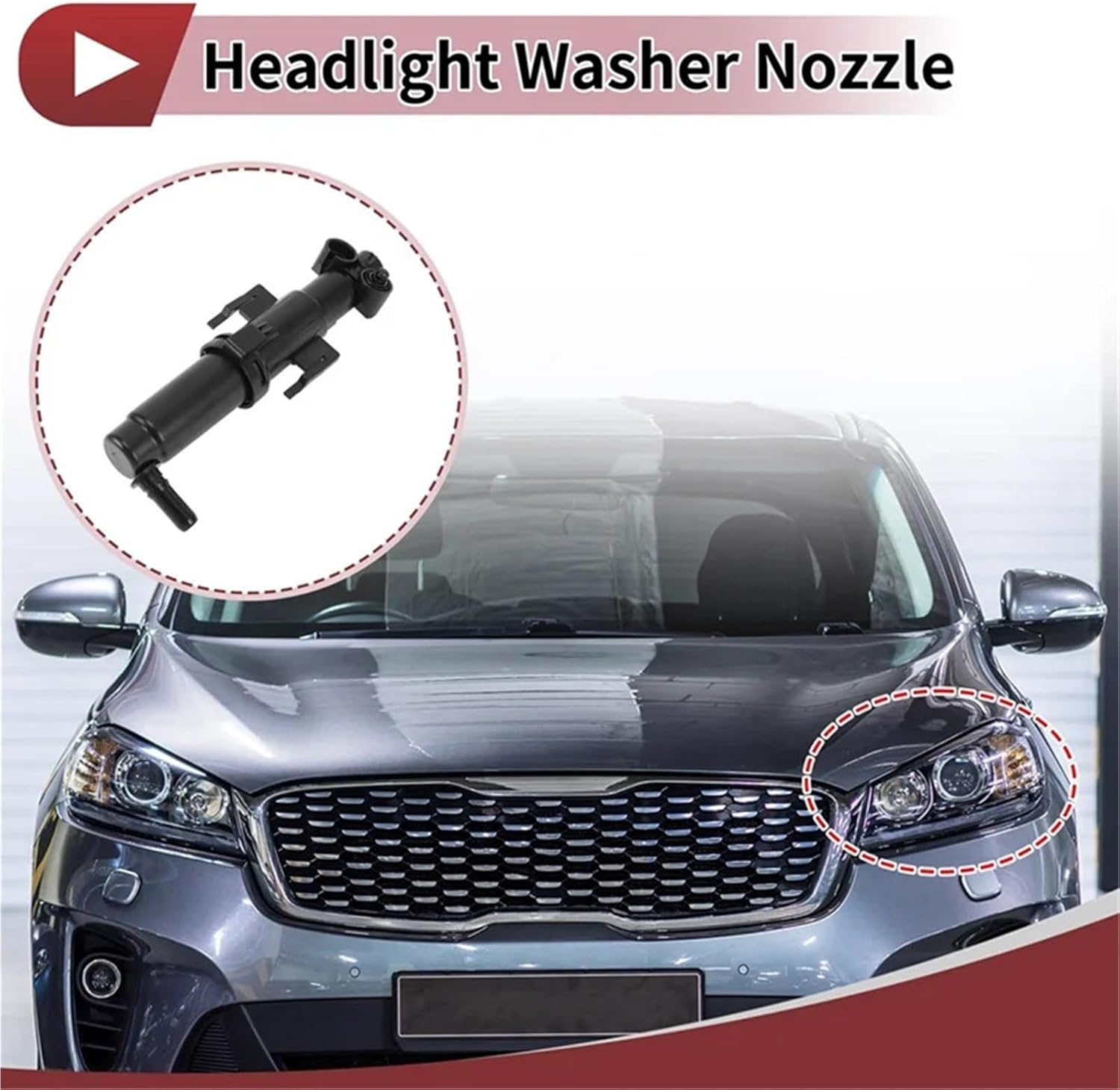 AV34-Car Headlight Spray Gun Washer Nozzle Compatible with BMW F10 Z4