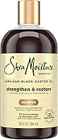 SheaMoisture Jamaican Black Castor Oil Strengthen & Restore Shampoo for Damaged Hair - Gently Cleanses & Nourishes 13 fl oz
