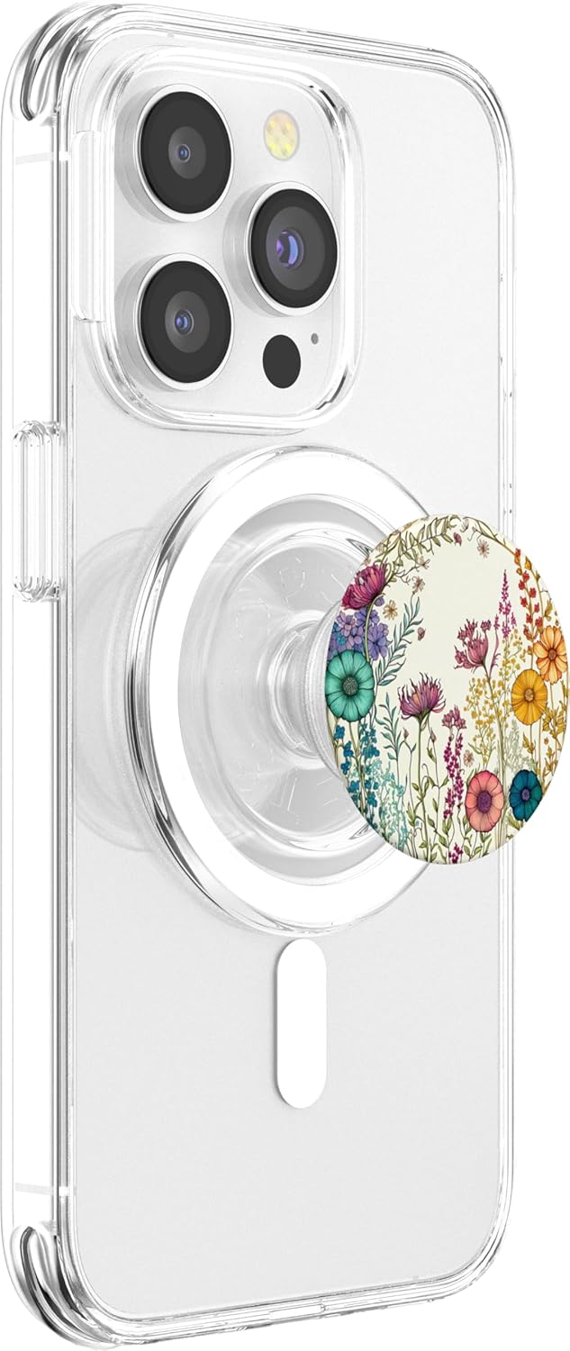 Floral Foliage Flower Botanical Nature Vegetation Flowery PopSockets MagSafe PopGrip for iPhone
