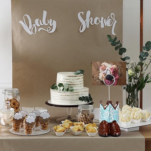 Miniatura 14 de Tatuo 6 piezas de botas de vaquero para números de mesa, bonitos soportes para tarjetas de lugar, soportes de números de mesa, clips de notas