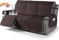 Vista 37 de TAOCOCO Fundas reclinables 100% impermeables, fundas de sofá reclinable con correas para las piernas, funda de sofá reclinable reversible para silla