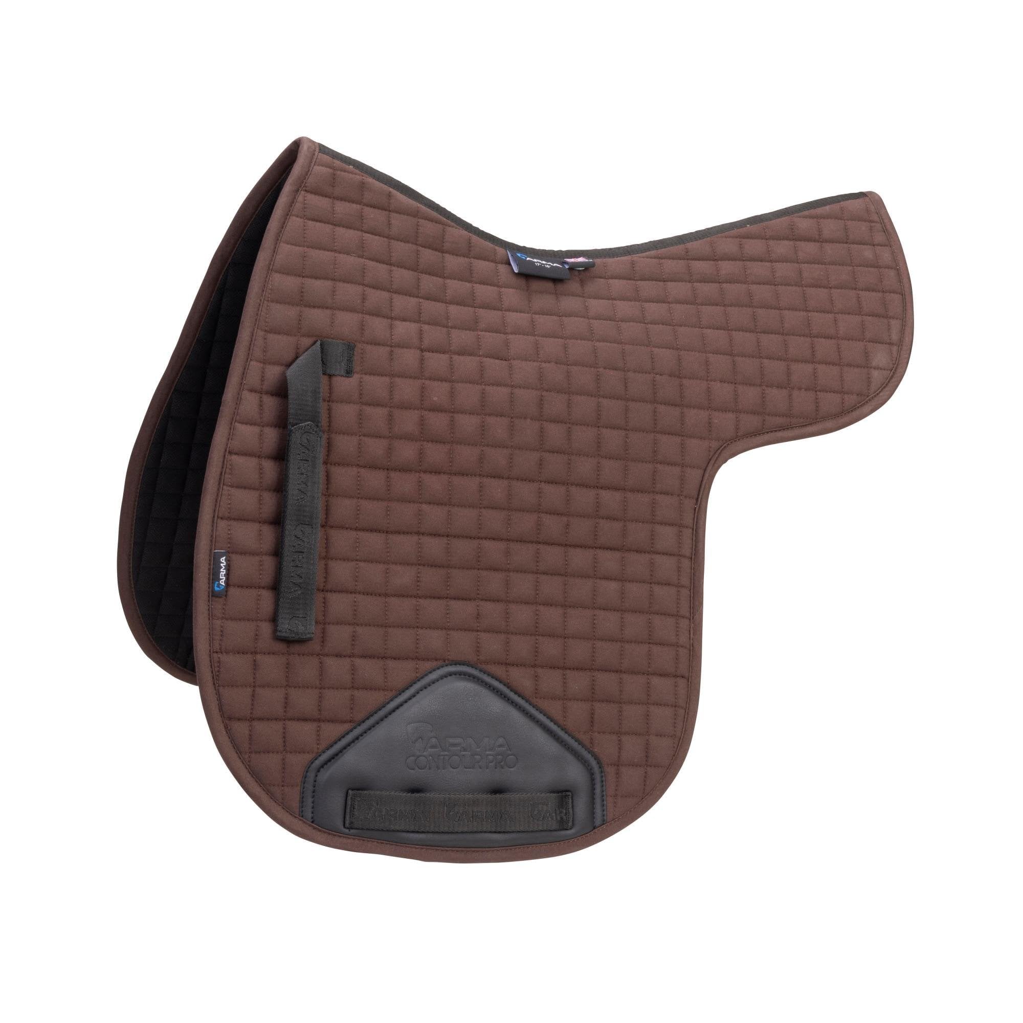 Shires ARMA Deluxe Cotton Numnah - Brown 17-18"