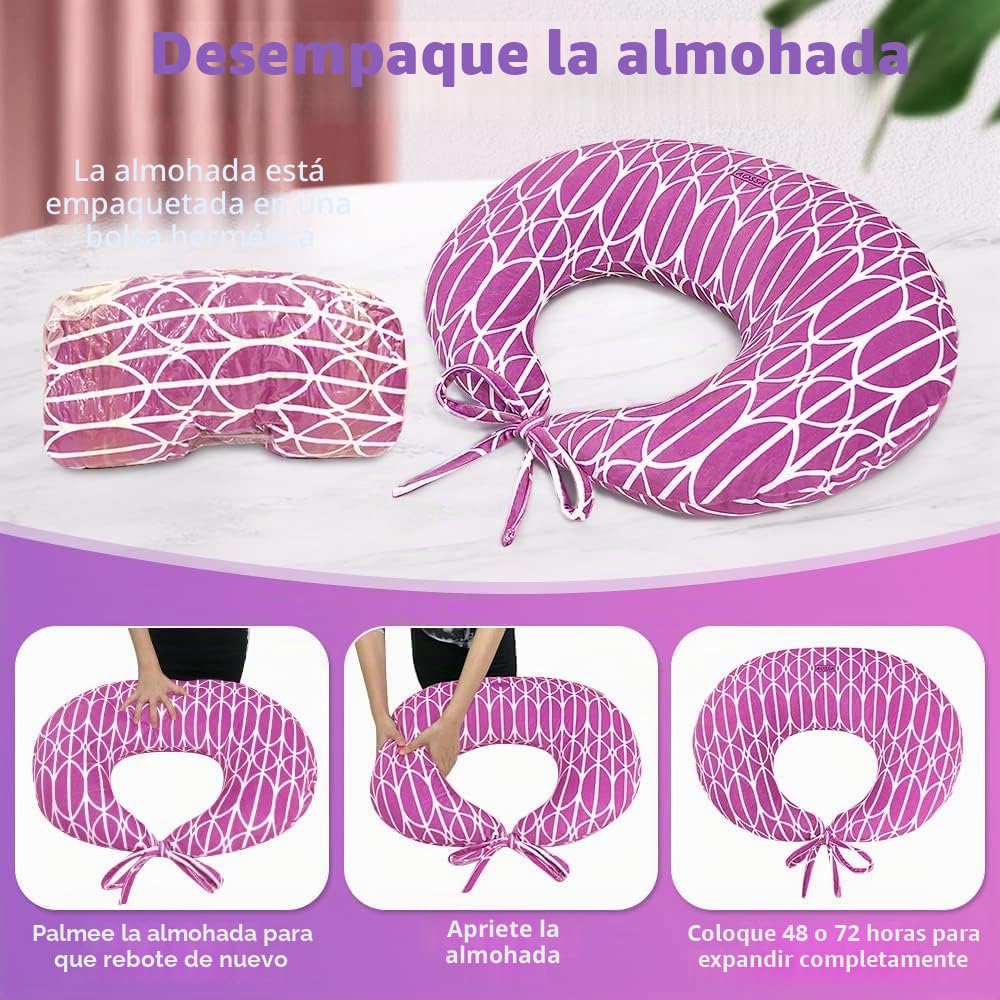 BBL Almohada después de la cirugía para dormir, almohadas de glúteos BBL, silla de cama, levantamiento de glúteos brasileño, recuperación después de la cirugía, sentado, conducir, donut (rosa)