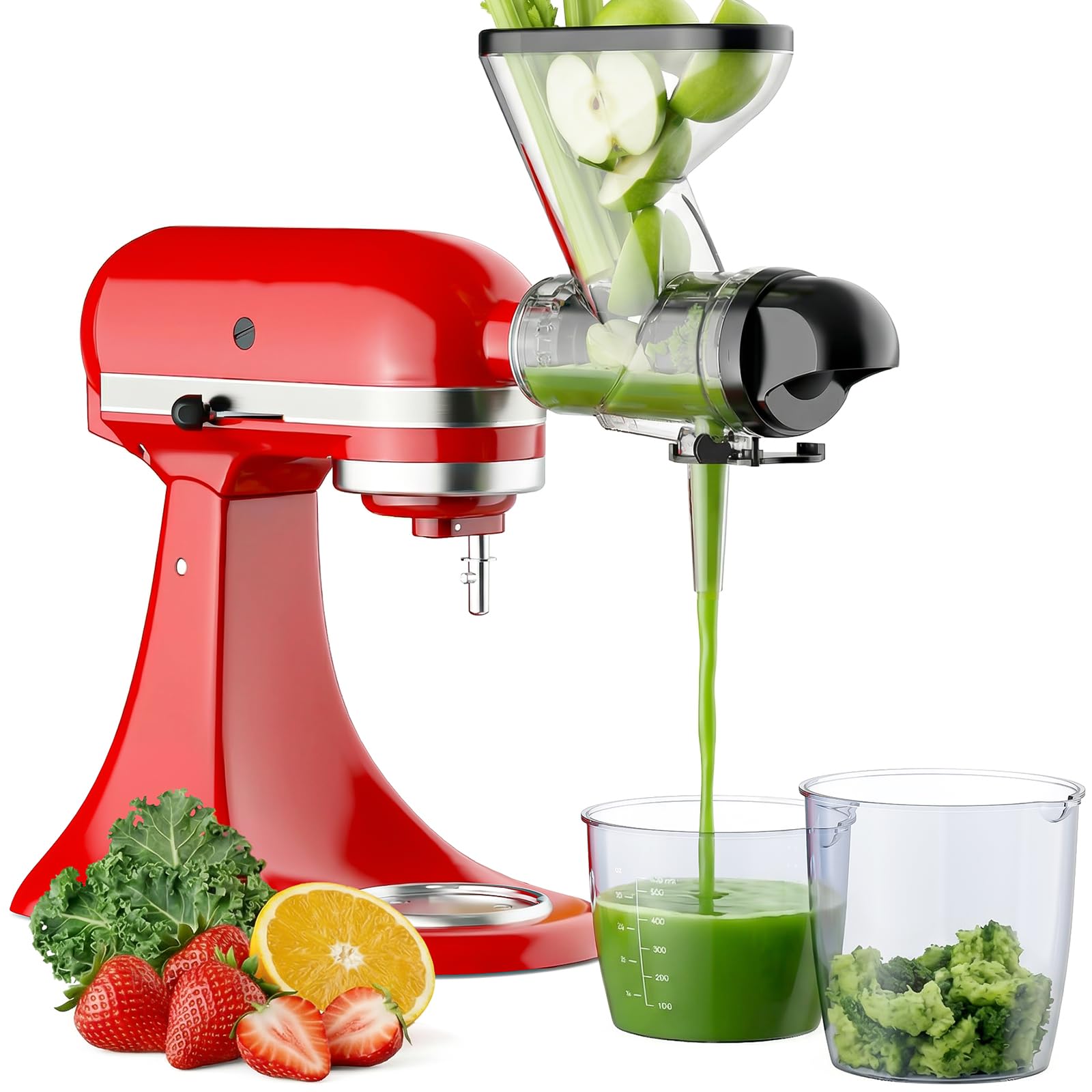 Gdrtwwh Juicer Attachment for KitchenAid Stand Mixer, Slow Juicer