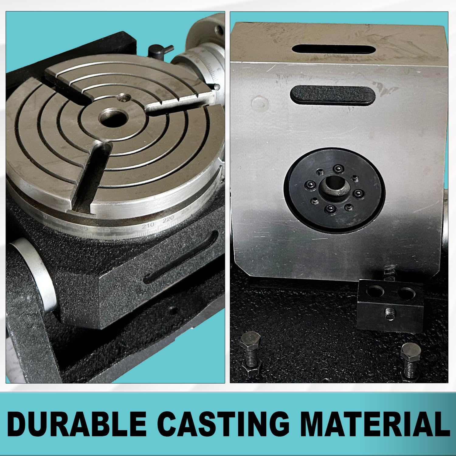 ASSORTS Rotary Table (HV6-3 Slots (6"-150 mm) Tilting)