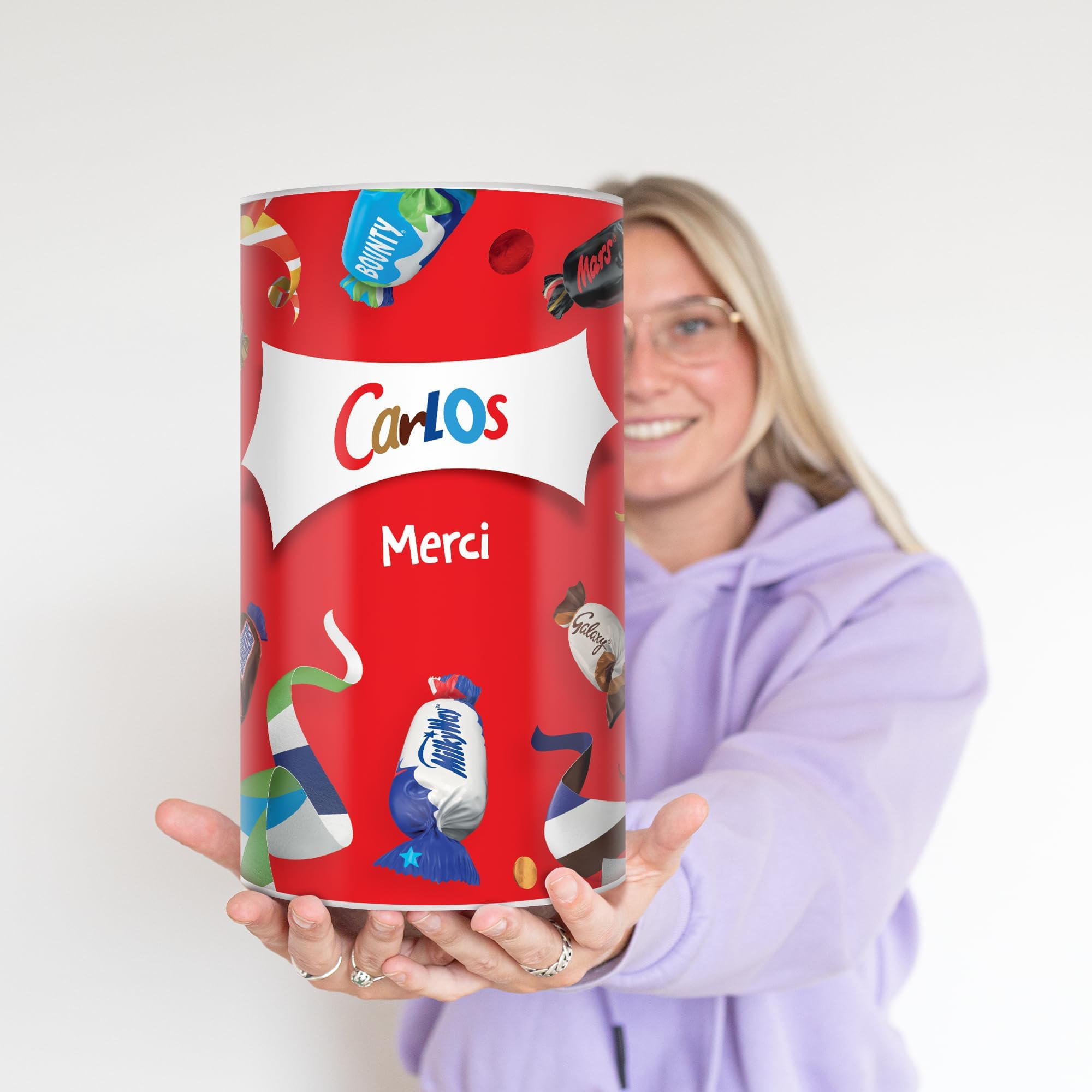 Celebrations Personalised Chocolates - Chocolate gift with name for Women or for Men (Celebrations - Tube)