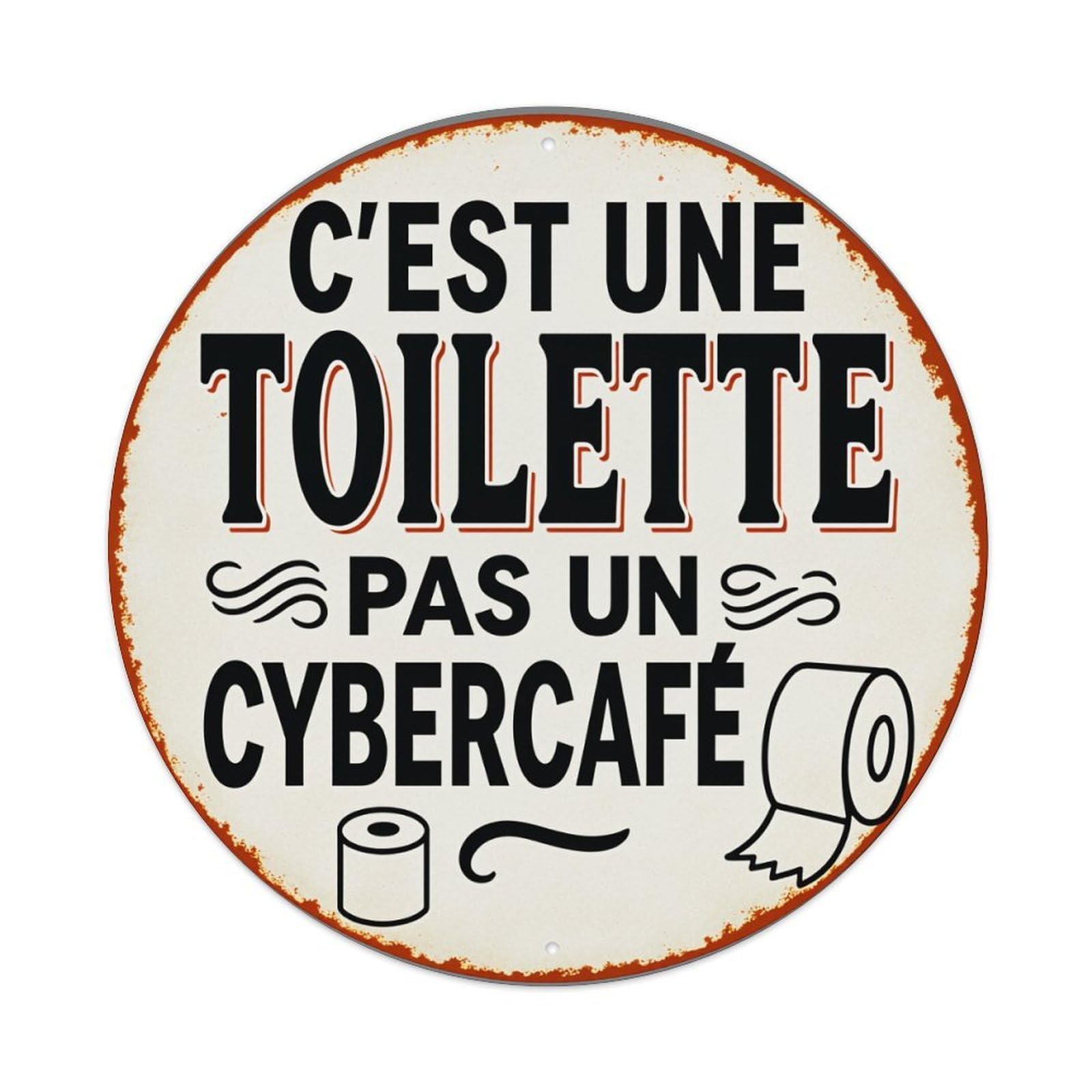 This Is A Toilet, Not A Cybercafe Tin Sign Vintage Style Home Bar Garden Wall Plaque Decor Metal Poster 8x12 Inch
