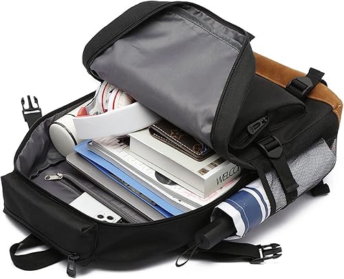 Miniatura 6 de Cristiano Ronaldo Bookabg - Mochila ligera al Nassr FC con bolsillo frontal, bolsa diaria duradera para jóvenes y adolescentes, Azul marino (Navy1),