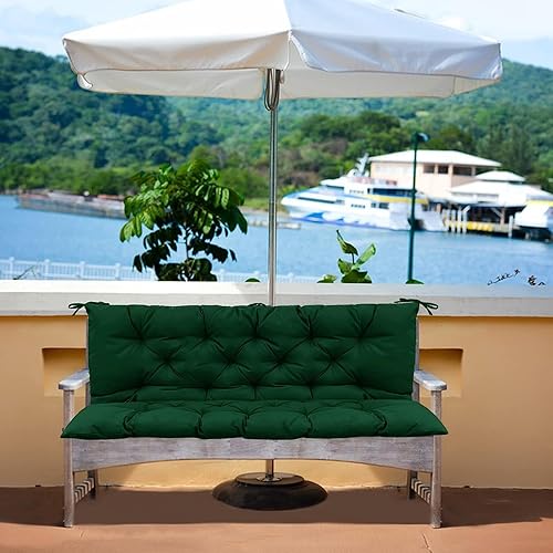 Miniatura 3 de Cojín de repuesto para columpio, cojines de repuesto para columpio de 23 asientos, cojín de banco para muebles de exterior, cojines gruesos