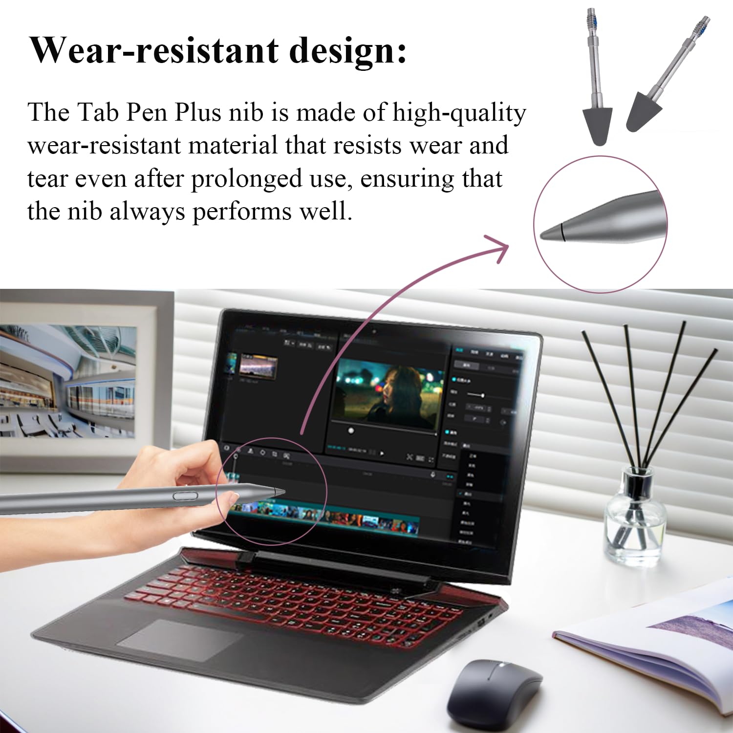 Tab Pen Plus - Puntas de repuesto compatibles con Lenovo Tab Pen Plus Tips/Nibs, Tab Pen Tips/Nibs Compatible con Lenovo Tab Pen Plus