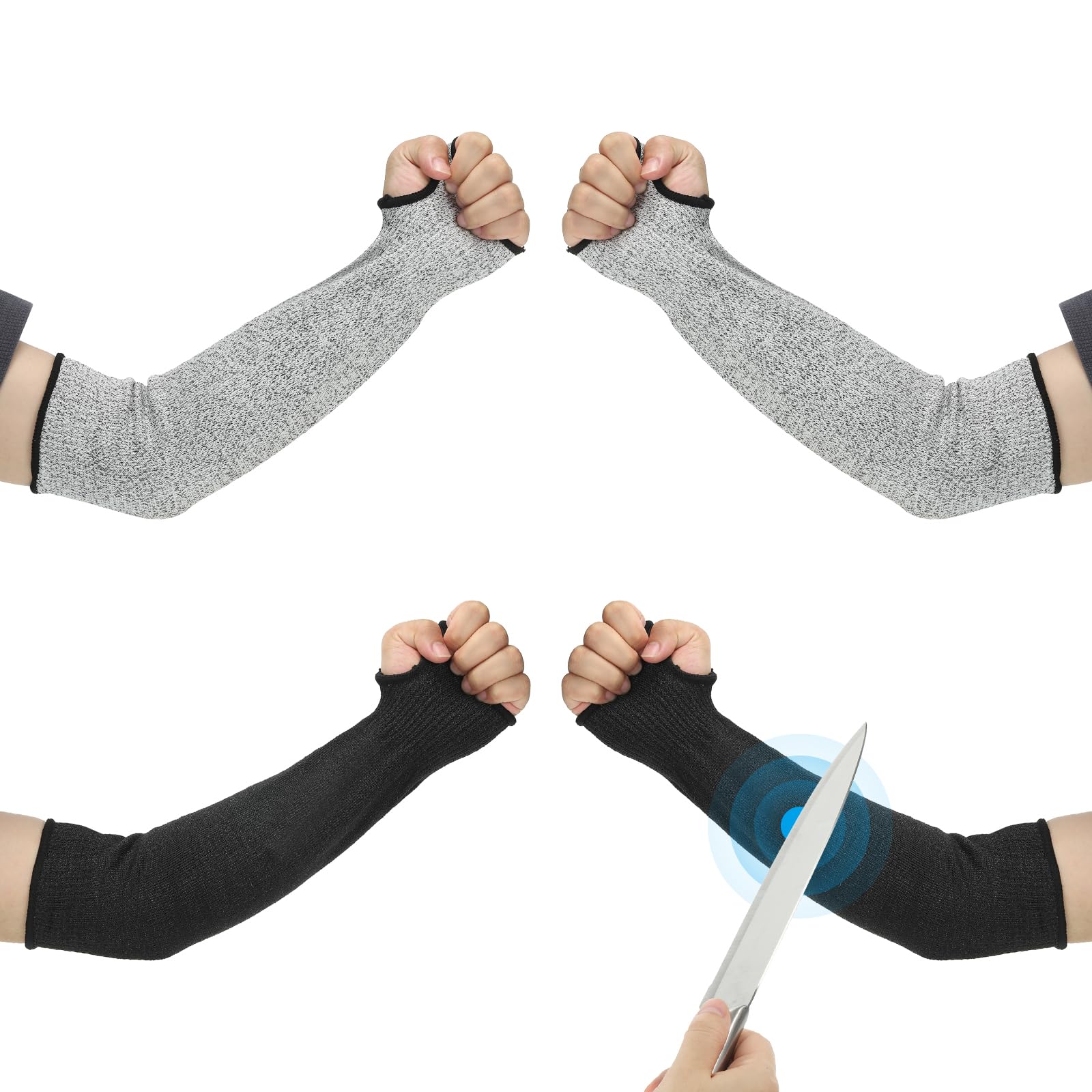 PATIKIL 16 Inch Cut Resistant Sleeve