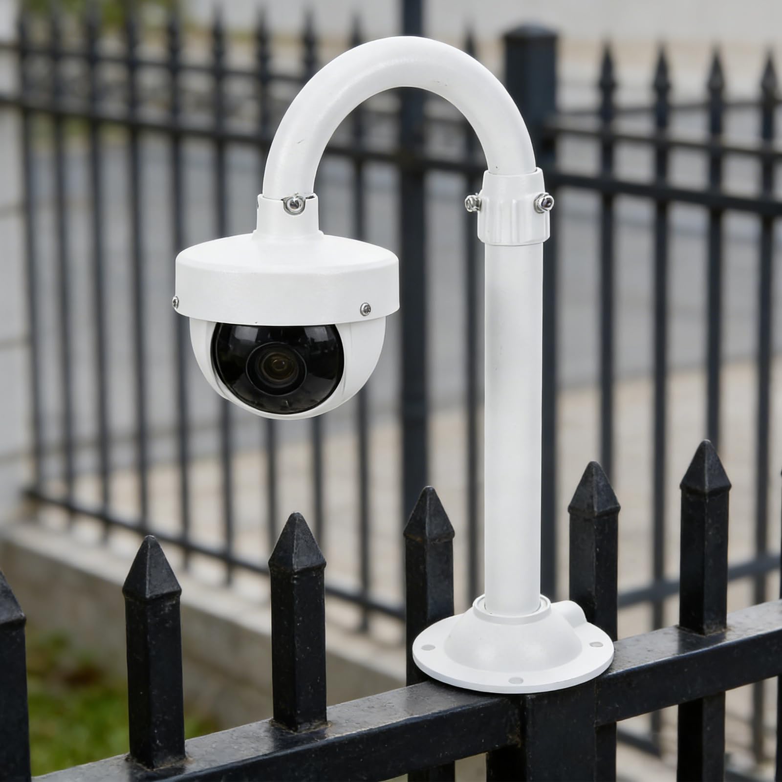 Ipetboom Soporte Telescópico para Cámara de Seguridad Ajustable 30-60 Cm Aleación de Aluminio Resistente Soporte de Pared para Cámara Interior y Exterior Montaje Vigilancia