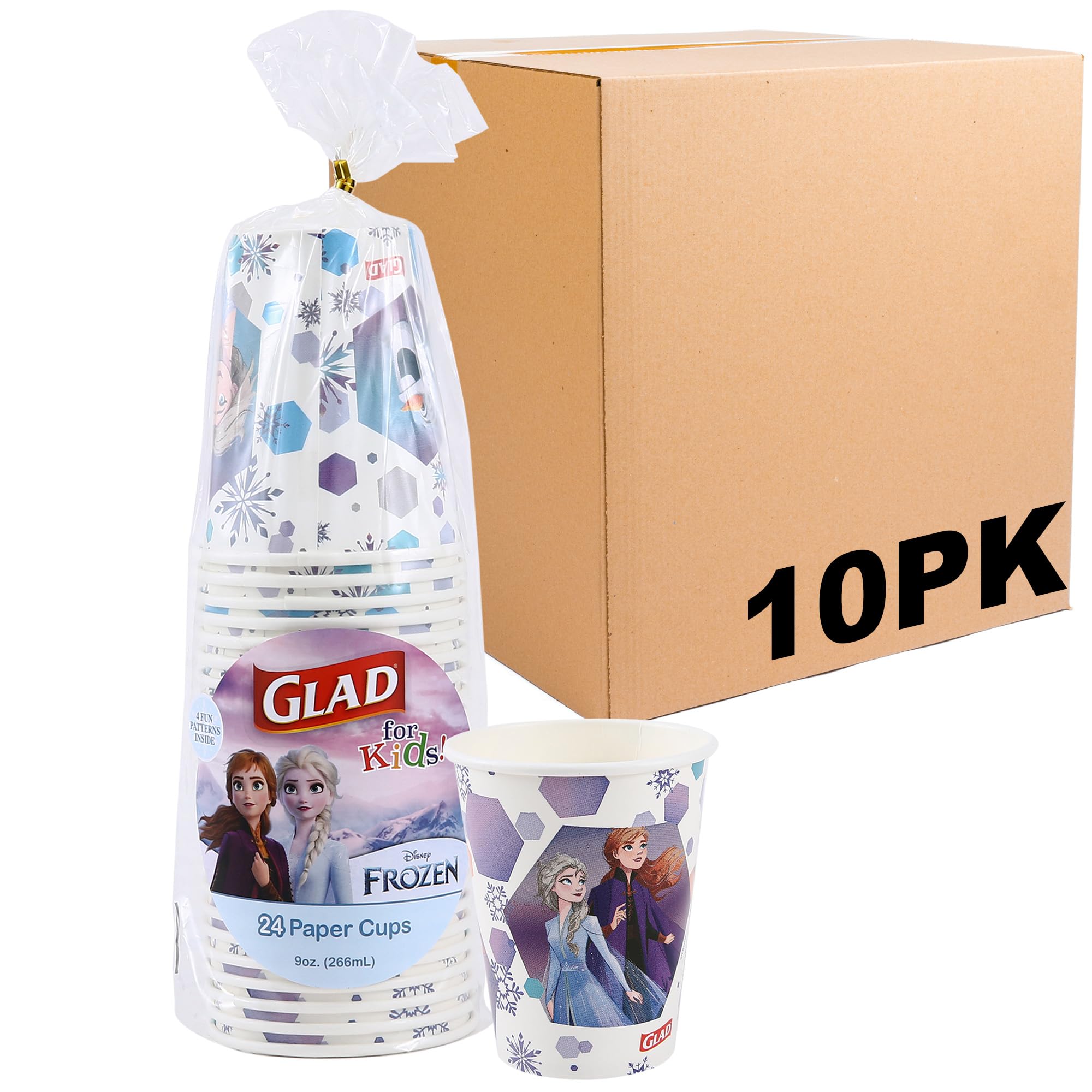 Gobelets en carton Reine des Neiges pour fete d anniversaire et gouter d enfants