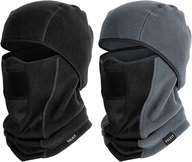 VULKIT Balaclava Face Mask Winter Cold Weather Fleece Balaclava Ski Mask for Men Women Motorcycling, Skiing, Cycling and Running