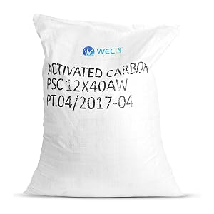 WECO Coconut Shell Granular Activated Carbon Charcoal for Water Filters 27 5 lbs Media for Chlorine Chloramine Odor