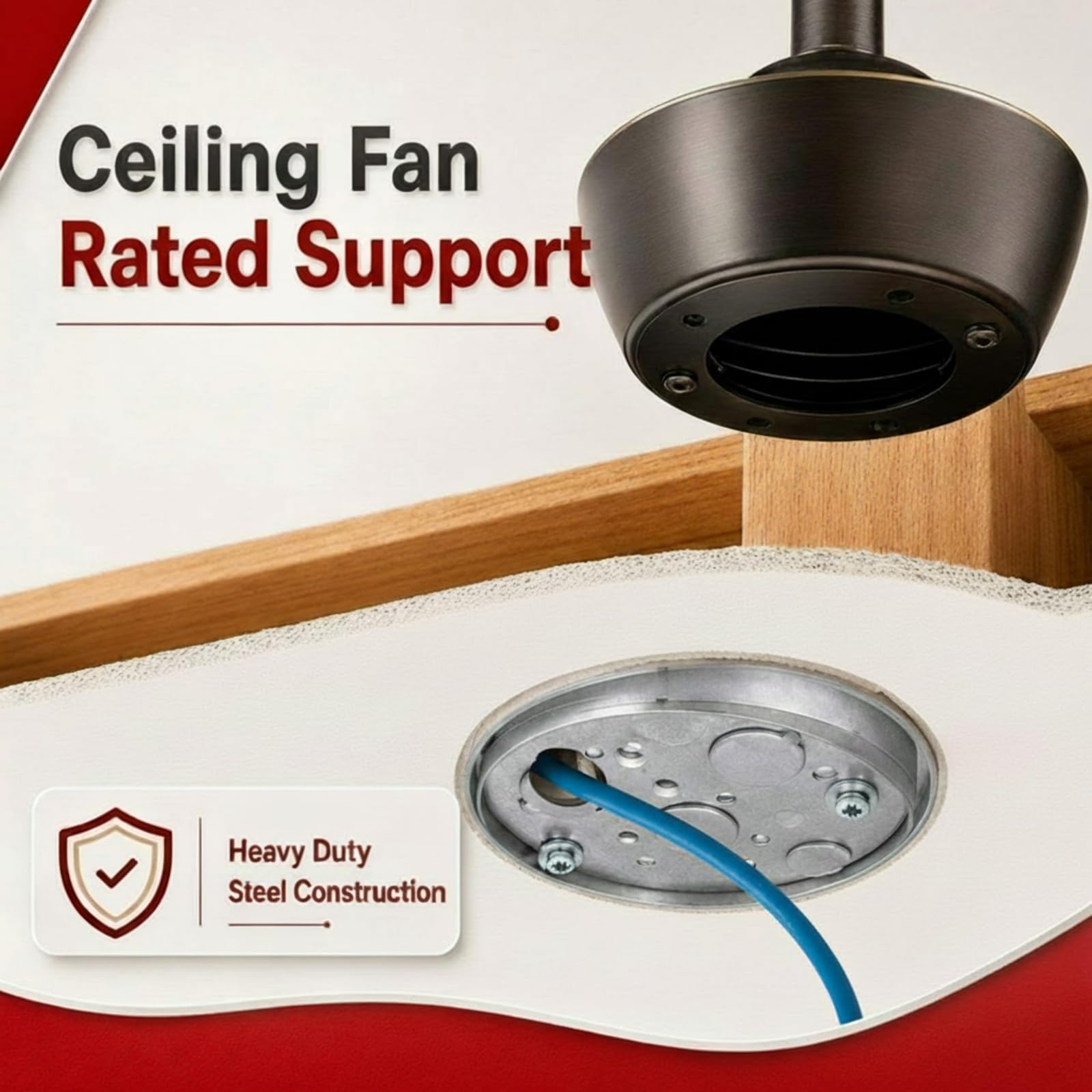 Electrical Boxes - 20 Pack 4" Round Shallow -2 Electrical Boxes - 20 Pack 4" Round Shallow -2