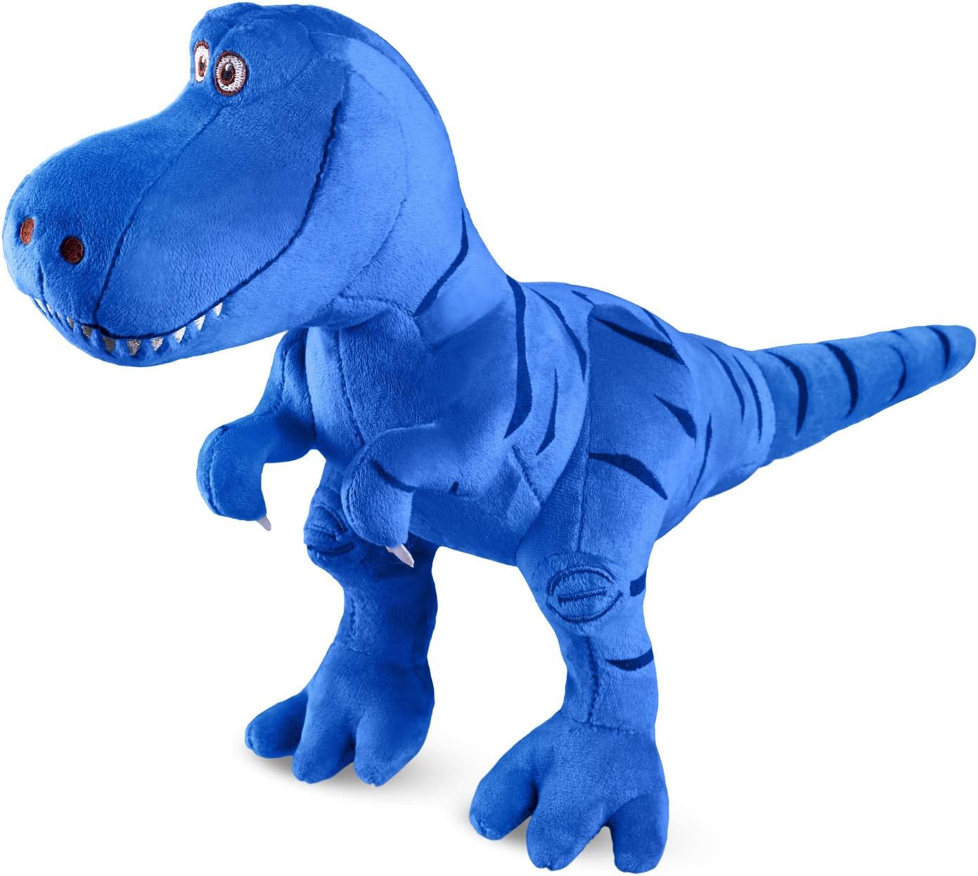 Marsjoy Blue Small Stuffed Dinosaur Plush Toy, Plush Dinosaur Stuffed Animal, Tyrannosaurus Rex Dinosaur Toy for Baby Girl Boy Kids Birthday Gifts, 11×5×13.9 inch