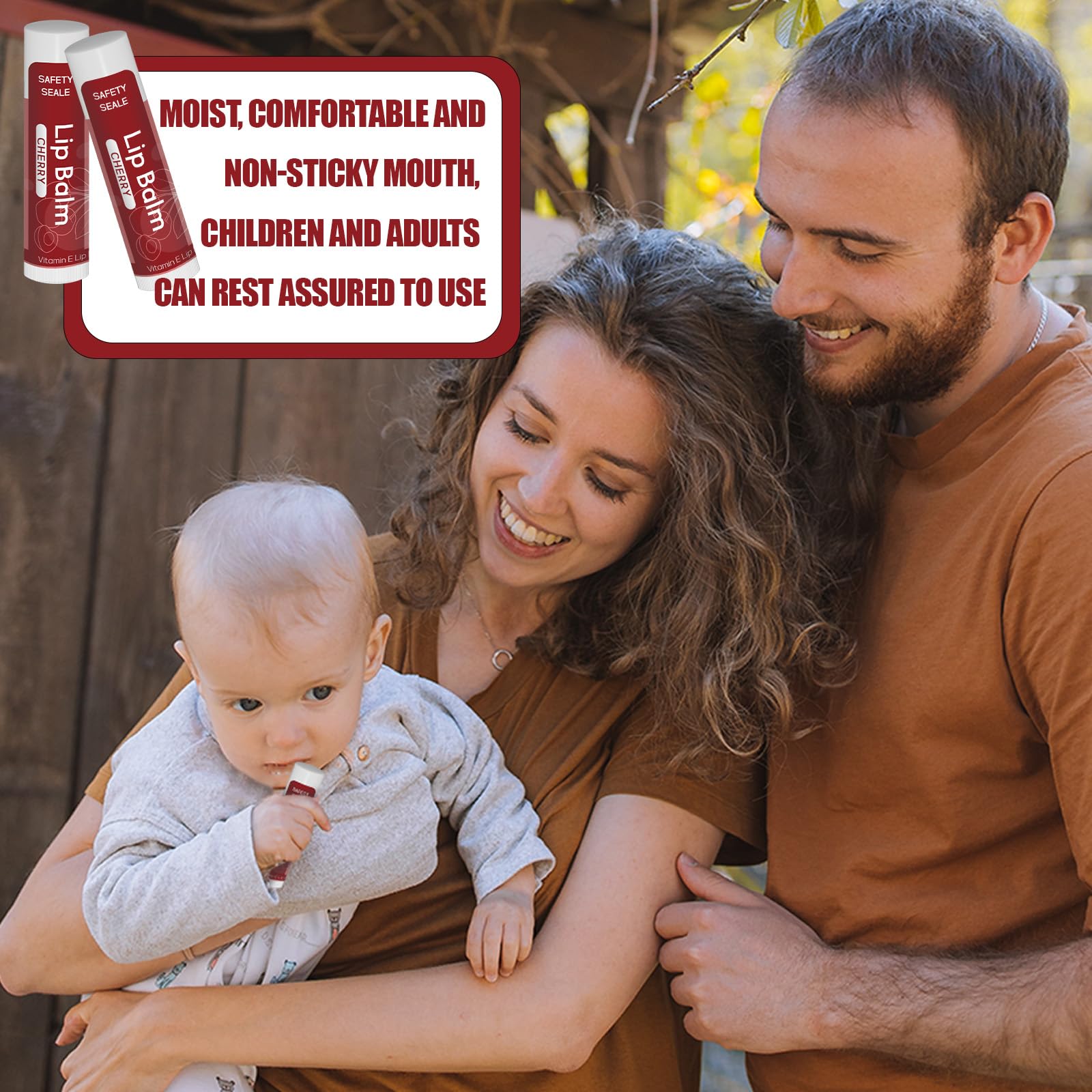 Paquete de 10 bálsamos labiales naturales a granel con vitamina E y aceite de coco para el día de San Valentín, la mejor opción – Hidratante, calmante y reparador de labios secos y agrietados – 10 6