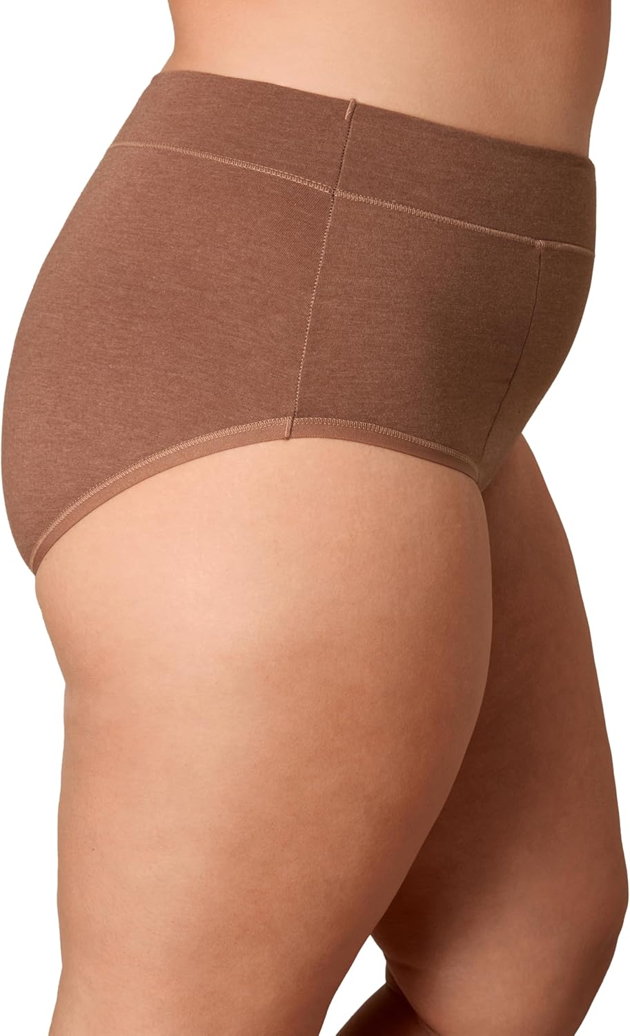 PLAYTEX Women's Light Tummy Control Underwear Briefs, 3-Pack, Cotton Stretch Underwear with Smoothing (Plus Sizes, too) - Image 4