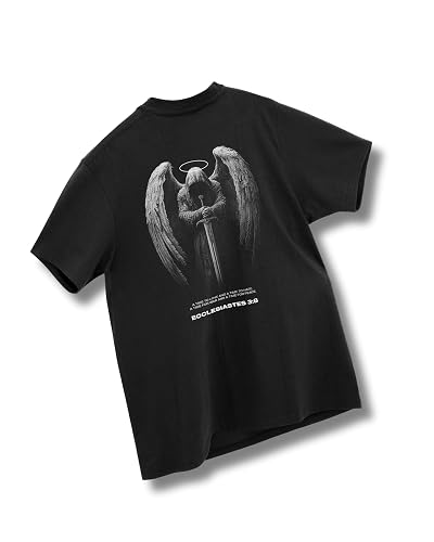 SAVD Christian Oversized T-Shirt for Men – Faith-Based Tee, 100% Cotton, Bible Verse Back Graphic, Bold Christian Design