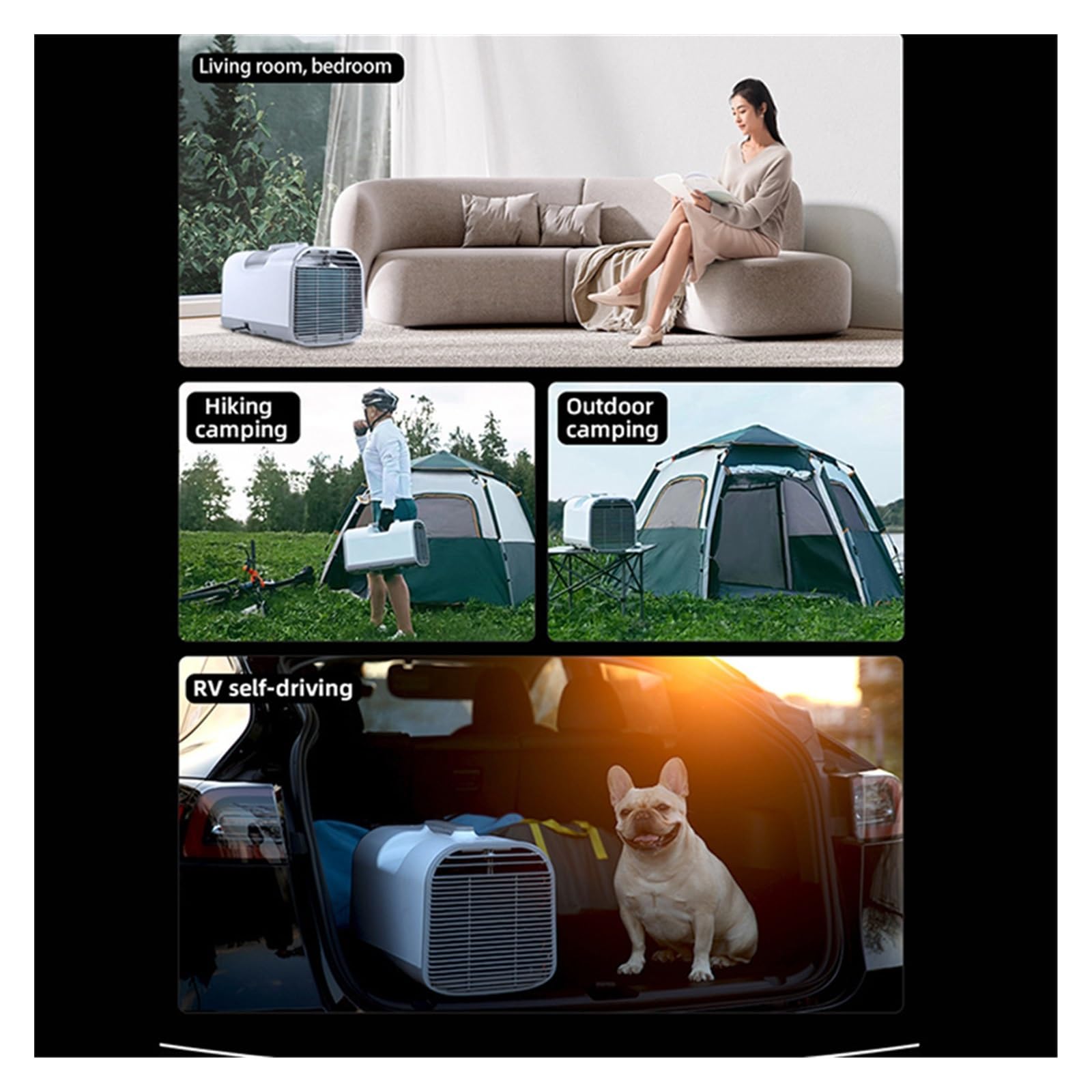 Condizionatore， Tenda Elettrica Portatile Mini Condizionatore D'aria Da Campeggio All'aperto 12V 24V Per Camper per moto, ATV, pickup, escavatori DC