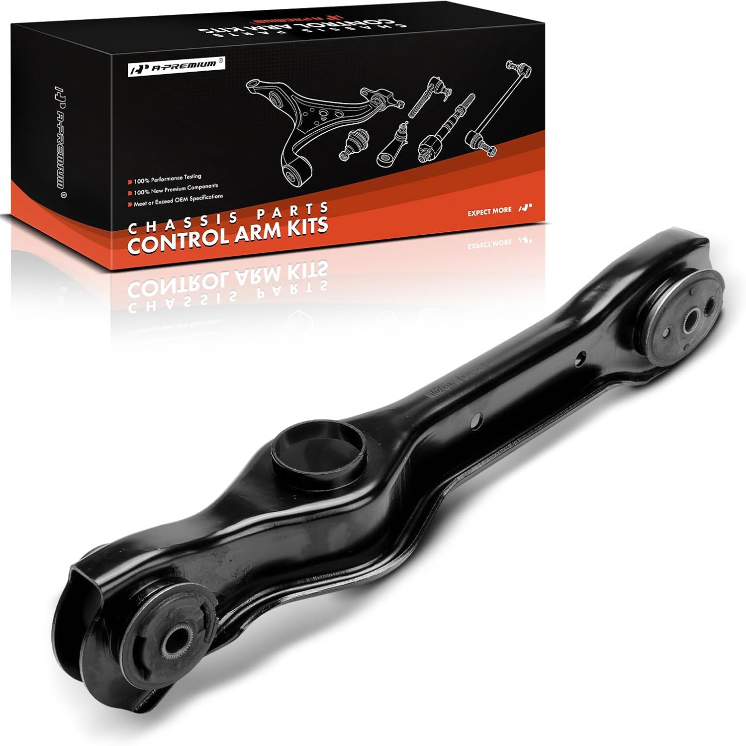 A-Premium Rear Lower Control Arm, with Bushing, Compatible with Ford Mustang 1999 2000 2001 2002 2003 2004