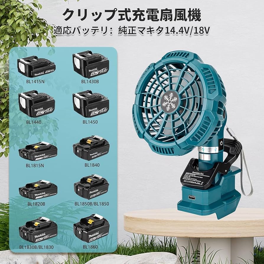 青い3枚ブレード 卓上扇風機 Amazon | Lavihom 卓上扇風機 扇風機 ポータブルクリップ式ファン ミニ