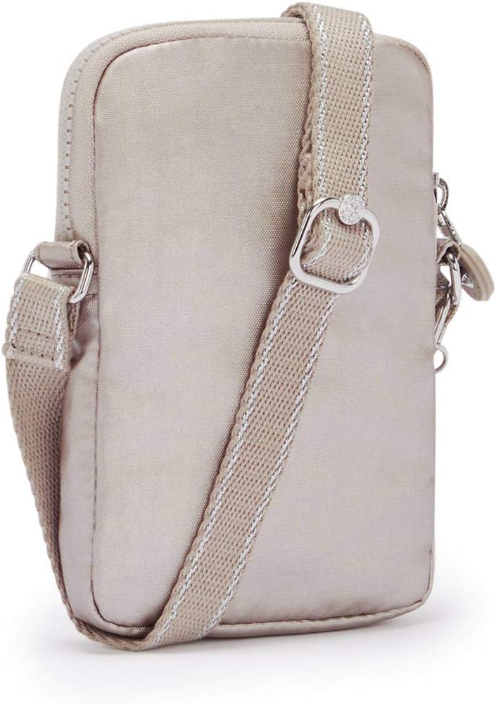 Kipling Womens Tally Minibag, Lightweight Mini Bag, Nylon Phone Crossbody Bag, Metallic Glow, 4.25 L X 6.75 H X 0.75 D US