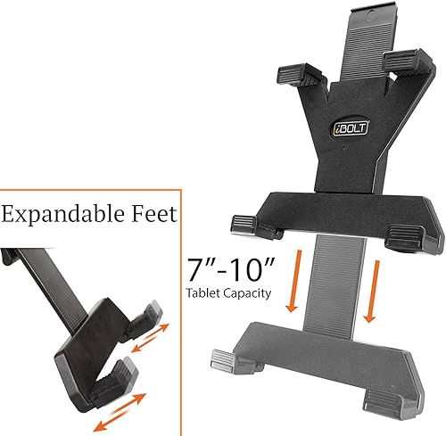 Miniatura 5 de iBOLT Consola TabDock - Soporte de portavasos extensible y ajustable para todas las tabletas de 7 a 10 pulgadas (iPad, Nexus, Samsung Tab). Ideal