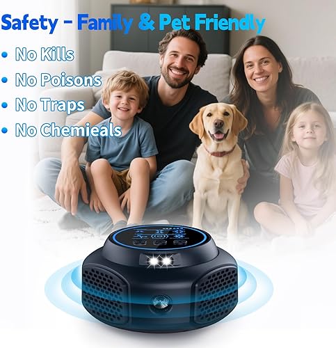 Miniatura 2 de Paquete de 2 tapones ultrasónicos repelentes de plagas para control de roedores de plagas en interiores para ratones, ratones, ratas, ardillas,